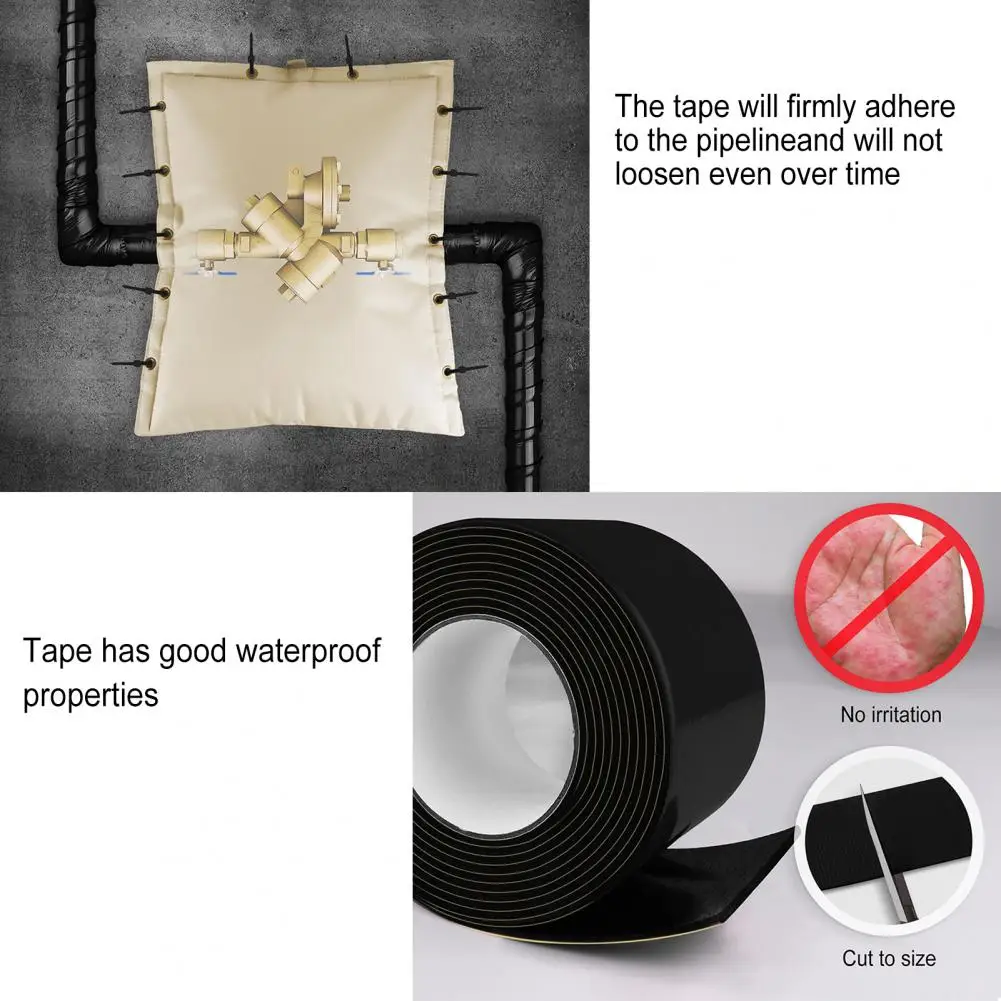 Pipe Insulation Tape with Strong Adhesive Weather Resistant Foam Tape for Outdoor Pipe Insulation Durable Wrap for Home for Pipe