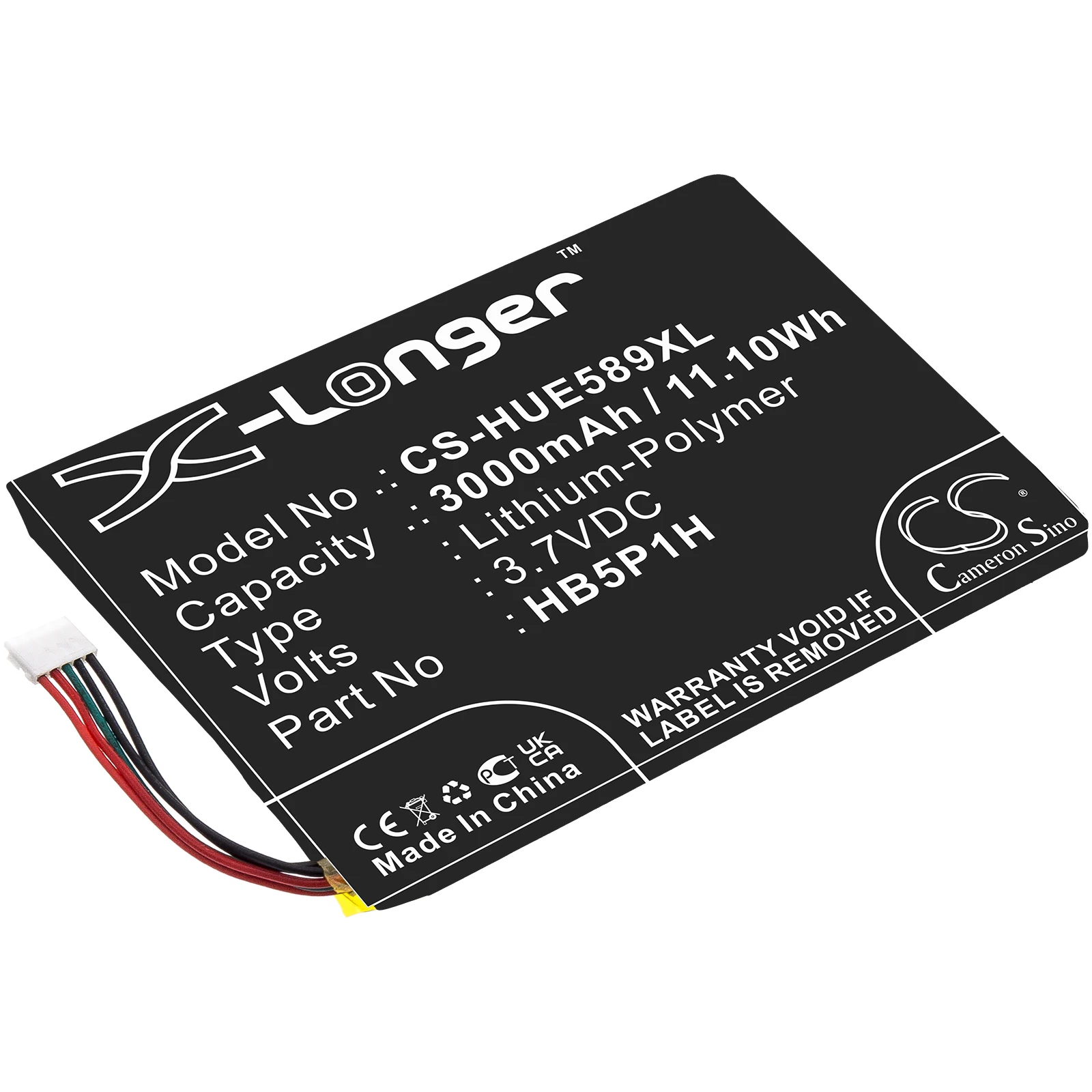 

Li-Polymer Hotspot Battery for Optus, 3.7V, 3000mAh, Compatible Models: E5776, E5776S, E5776s LTE, E5786, E5786S, E589, GL04P