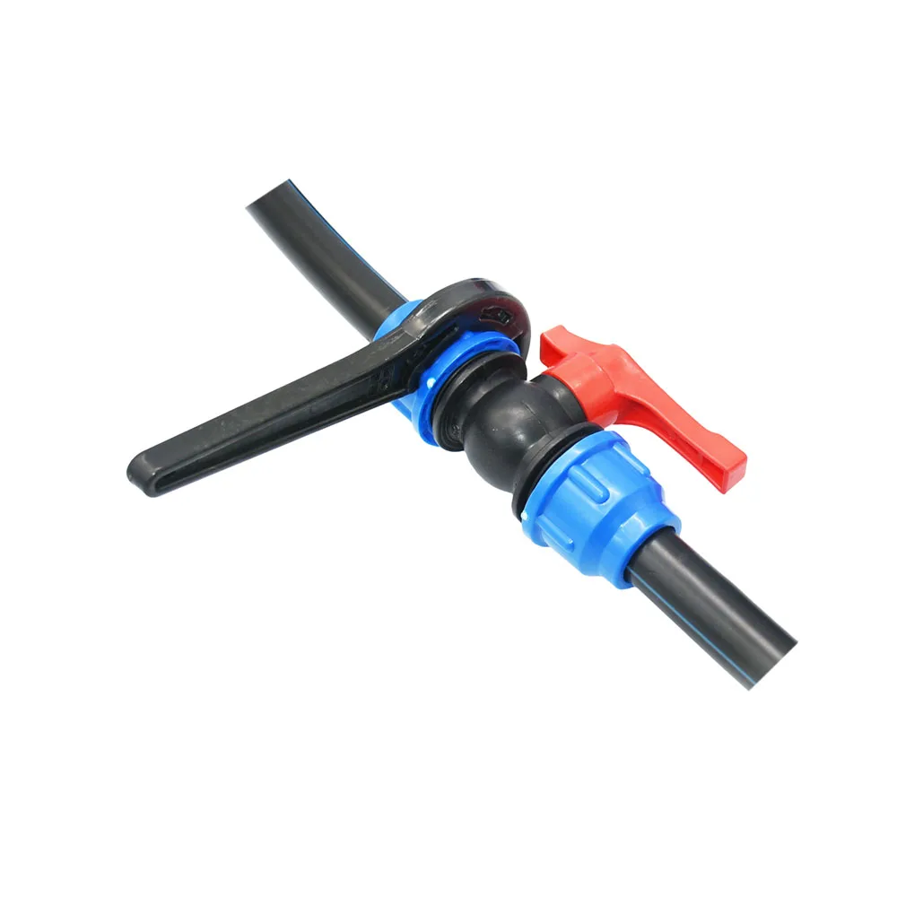 

20/25/32/40/50/63mm PVC PE Tube Tap Water Splitter Plastic Quick Valve Connector Garden Farm Irrigation Water Pipe Fittings