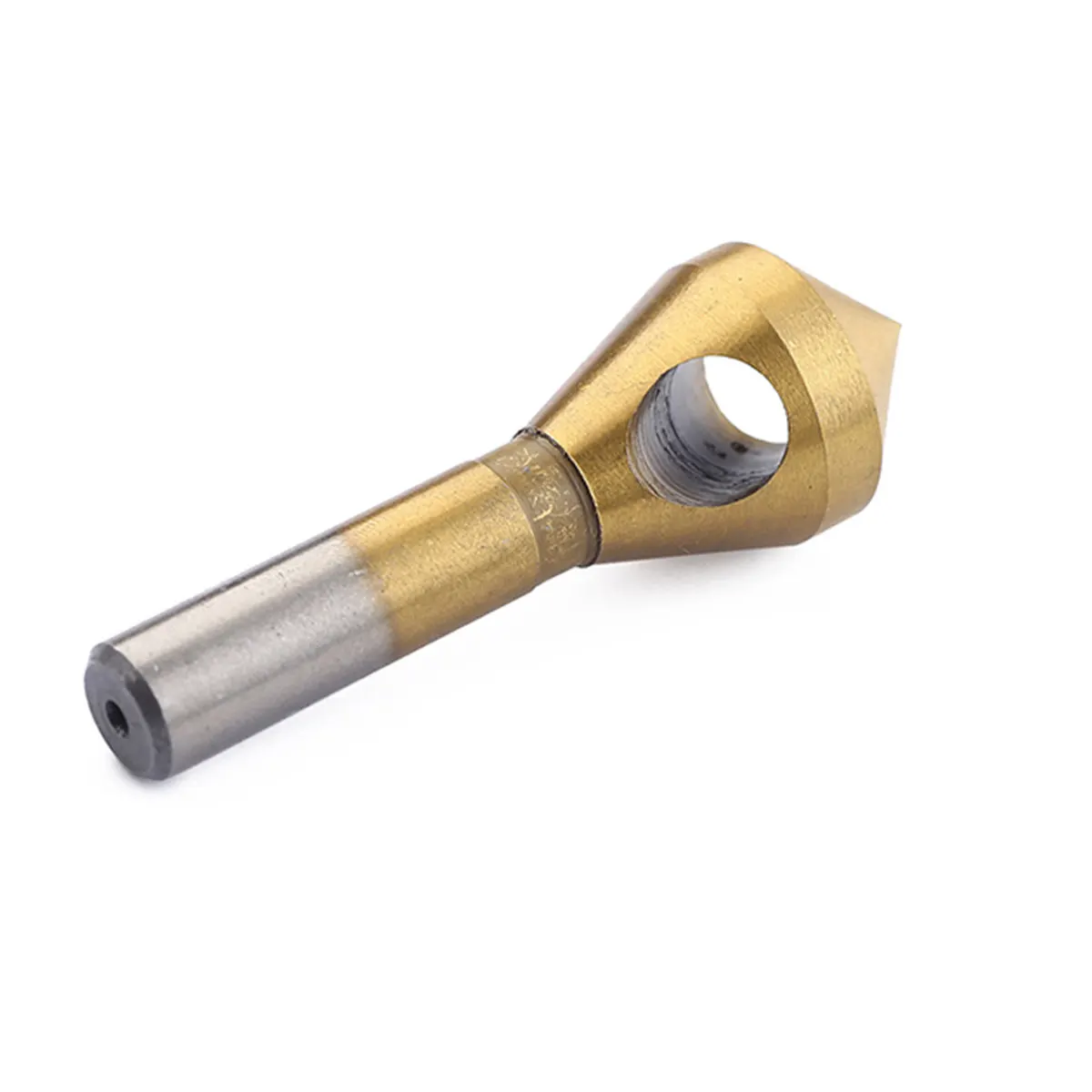 4Pcs Titanium Coated Countersink Drill Bit Deburring Tool High Hardness Chamfer Tool for Circular Holes Plastic Aluminum Copper