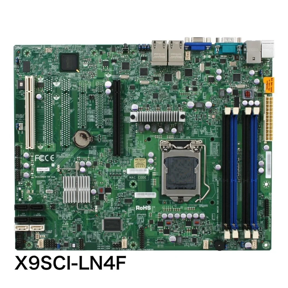 Placa-mãe para SuperMicro, X9SCI-LN4F, X9SCI-LN4, LGA 1155, DDR3 Mainboard, 100% testado, OK, totalmente trabalho, frete grátis