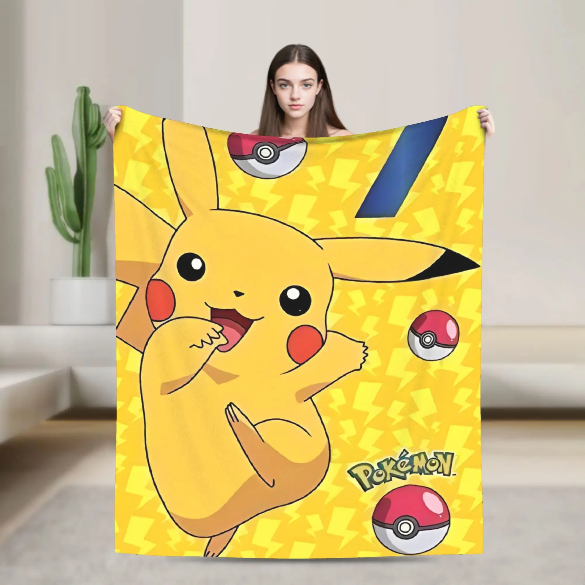 bonito-feliz-pikachu-flanela-lance-cobertores-pokemoned-cobertor-para-cama-viagem-tapete-de-cama-macio