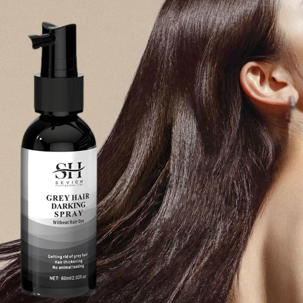 Riparazione Spray per capelli bianchi zenzero riparazione siero per cuoio capelluto riparazione grigio bianco colorante per capelli Shampoo per capelli per uomo donna cura dei capelli