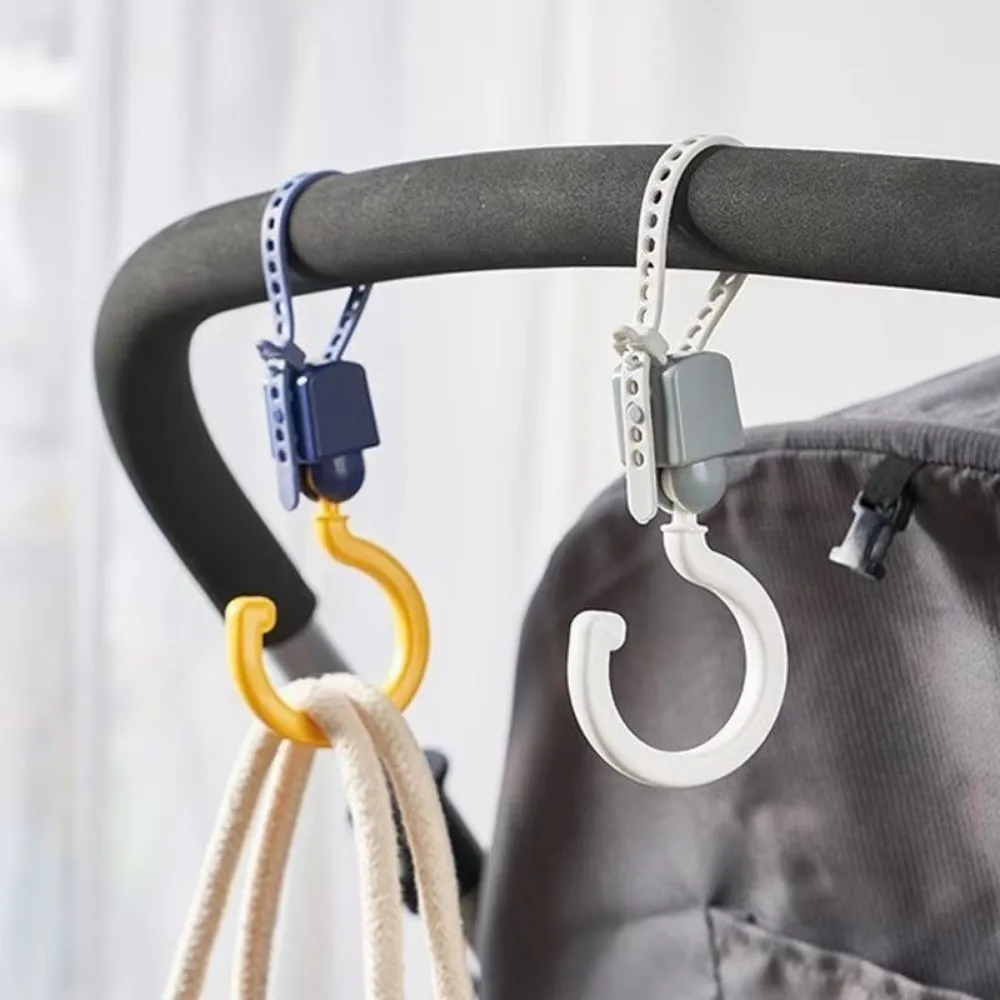 

2 шт. универсальный складной крючок дофамина S-образный портативный подвесной крючок вращающийся на 360 градусов пластиковый крючок для детской коляски дорожная вешалка