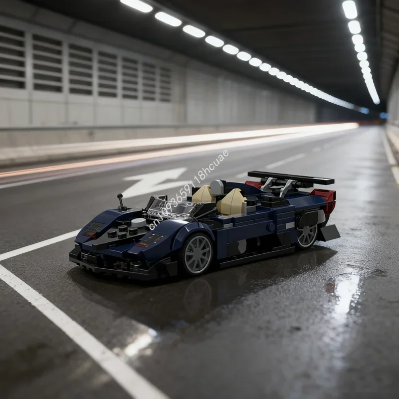 

384 шт. MOC Pagani HP Barchetta City Champions Модель суперкара Строительные блоки Рождественский подарок Креативная игрушка Кирпич Детский день рождения