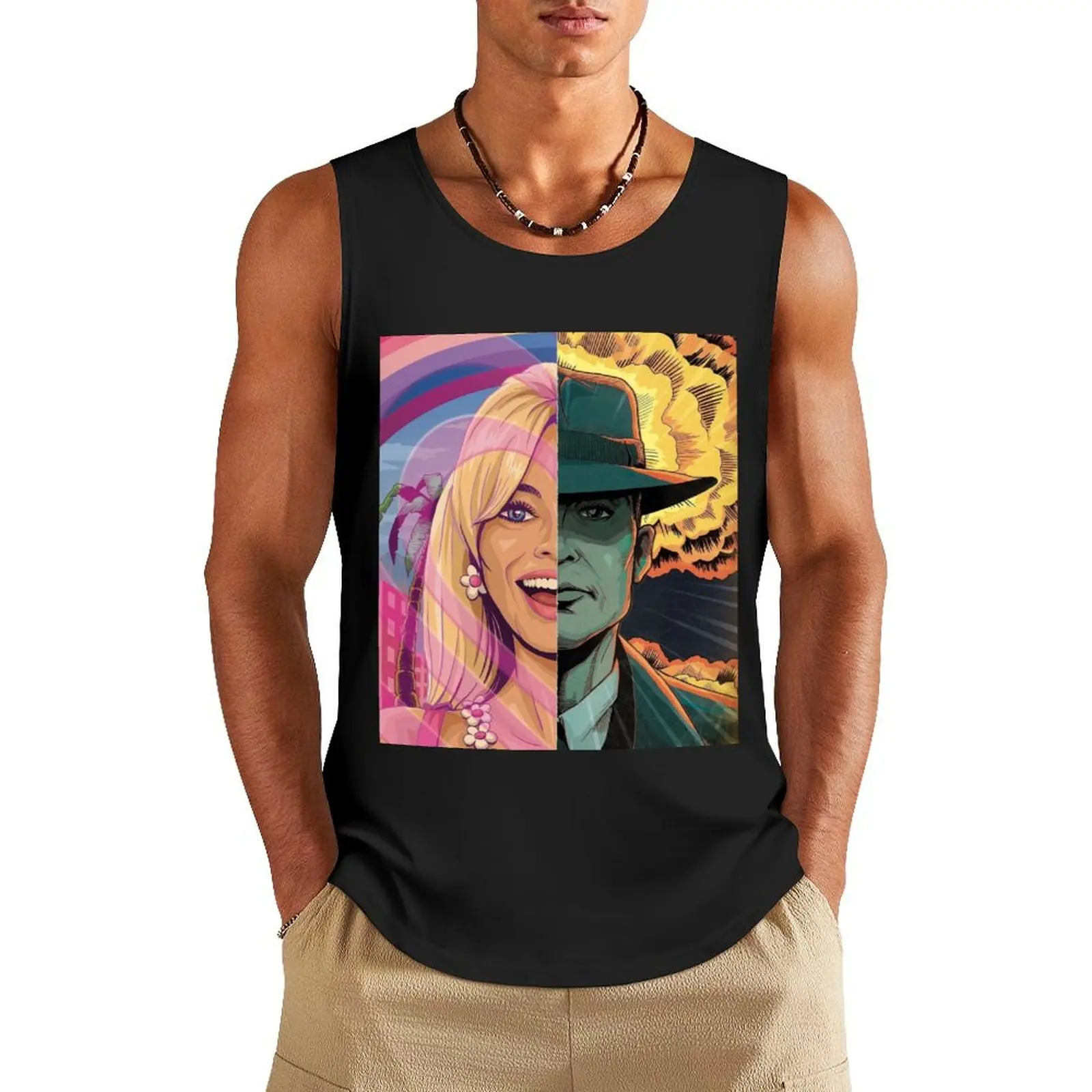 Barbenheimer Tank Top sleeveless shirts t-shirts man