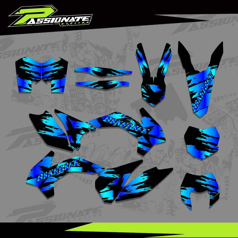 

Motorcycle Graphics Background Decals Stickers Kits For KTM EXC EXC-F 125 250 300 350 450 2014-2016 SX SXF 2013 2014 2015 Custom