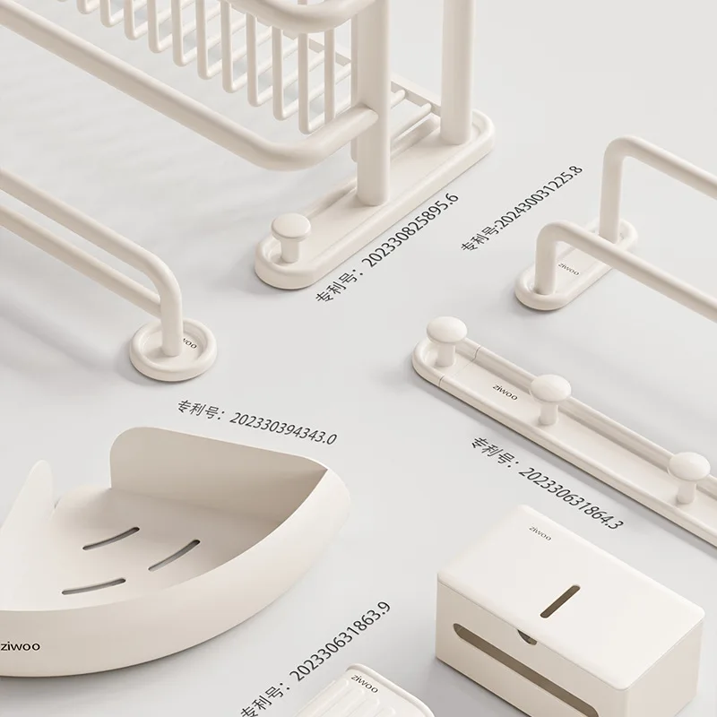 Toilet towel rack No punching Bathroom toilet wall rack
