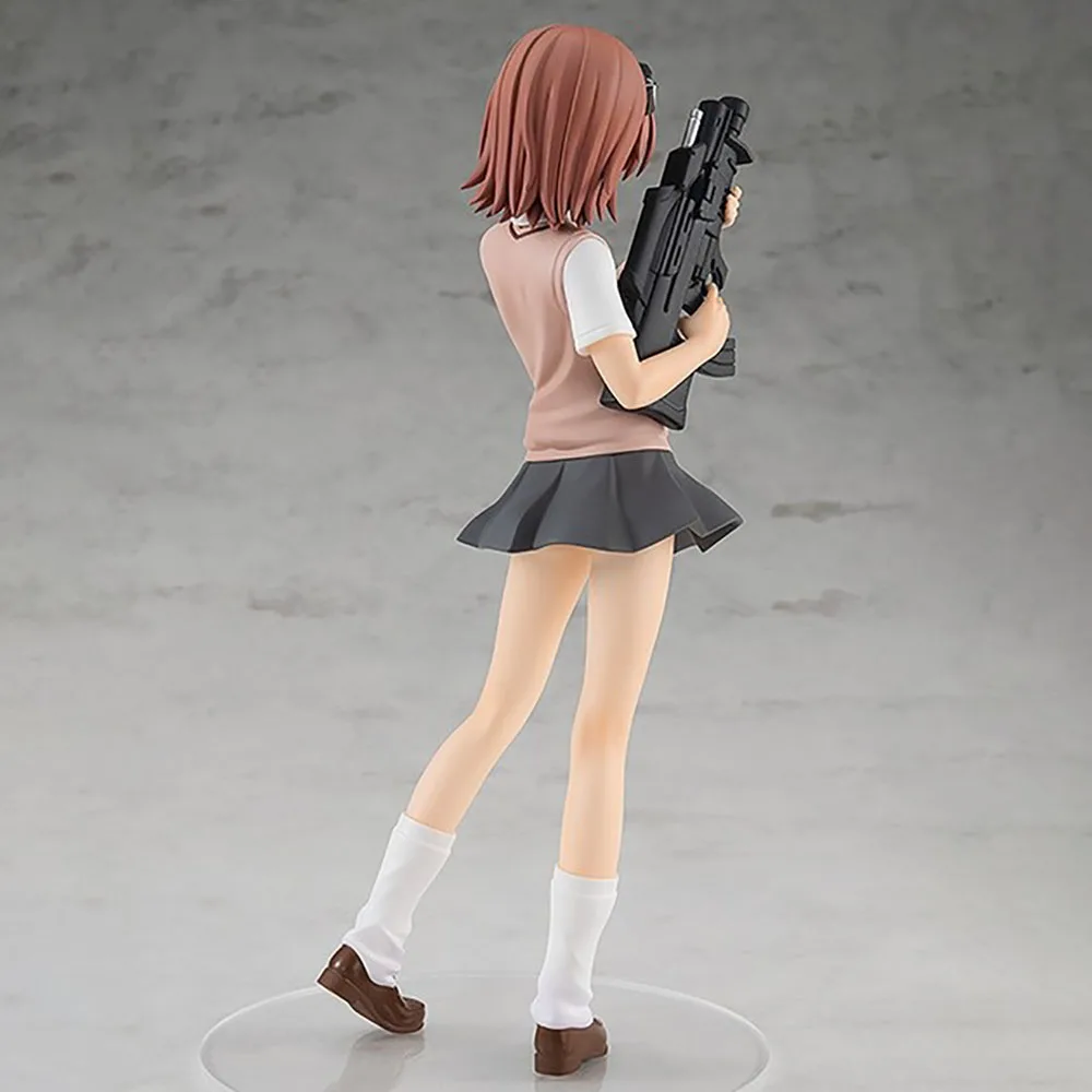 17 سنتيمتر أنيمي مؤشر سحري معين ميساكا ميكوتو السكك الحديدية فتاة أنيمي الشكل البلاستيكية عمل أرقام نموذج أنيمي الكرتون لعبة مجسمة هدية