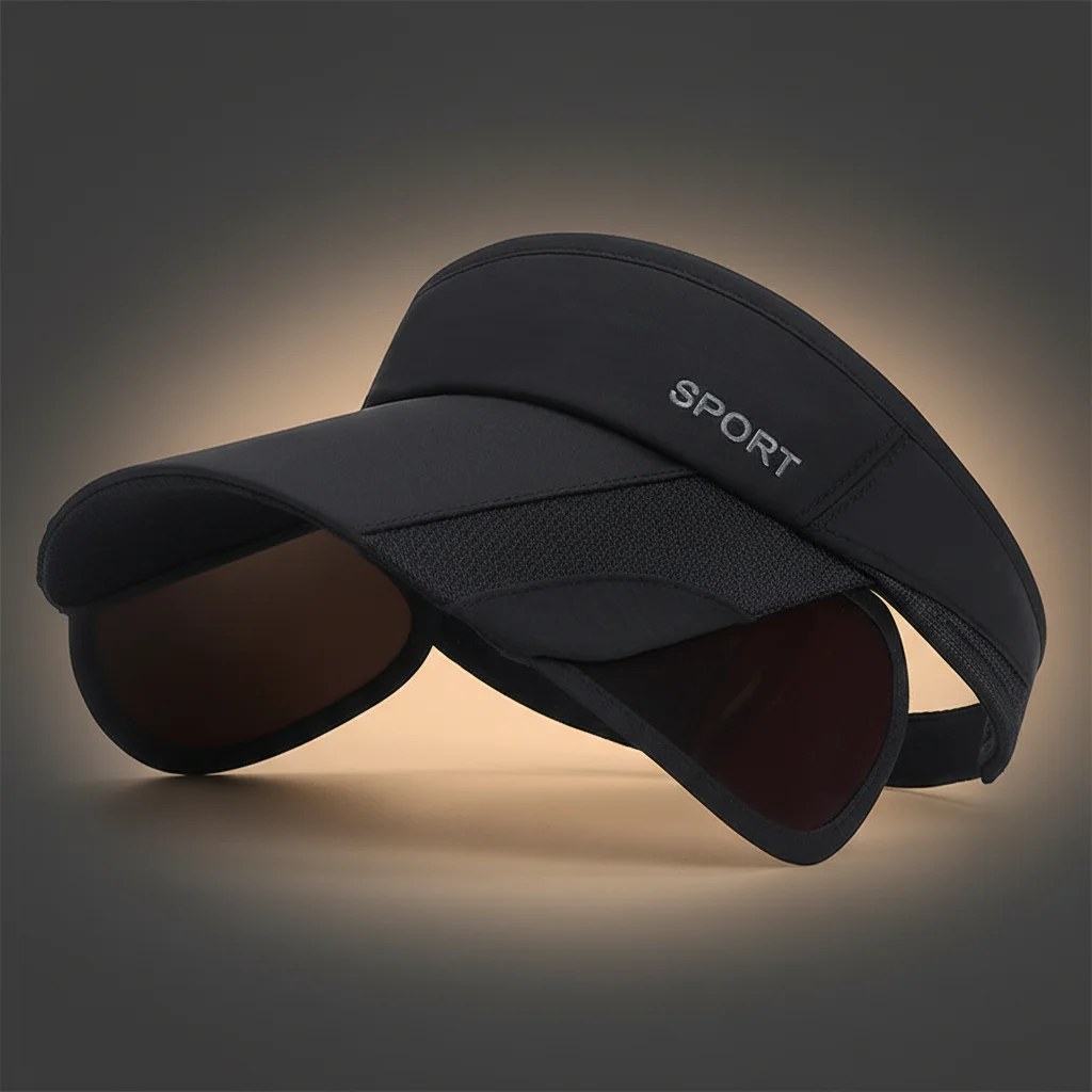 

Sun Protection Open Top Cap Adjustable Brim Outdoor Sports Cycling Hiking UV Blocking Lightweight Breathable Summer Running Hat