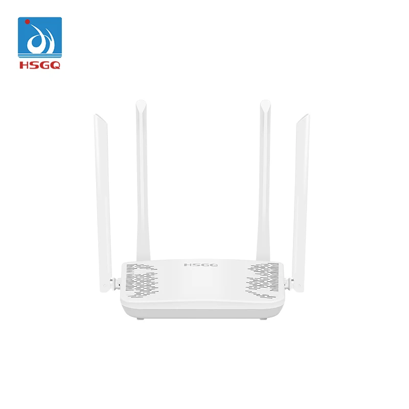HSGQ-R1200 Hot FTTH 4GE RJ45 2.4G 5G Modem Dual Band AC1200 Wifi5 Router Wireless Lte Fiber Router