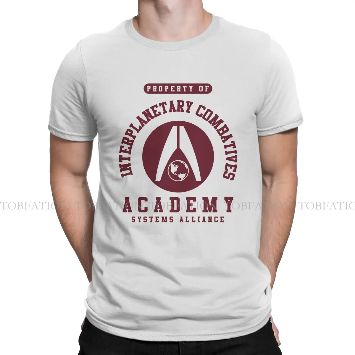 Mass Effect Game Interplanetary Combatives Academy T Shirt Graphic Men's Tees Summer 100% Cotton Clothing Crewneck TShirt