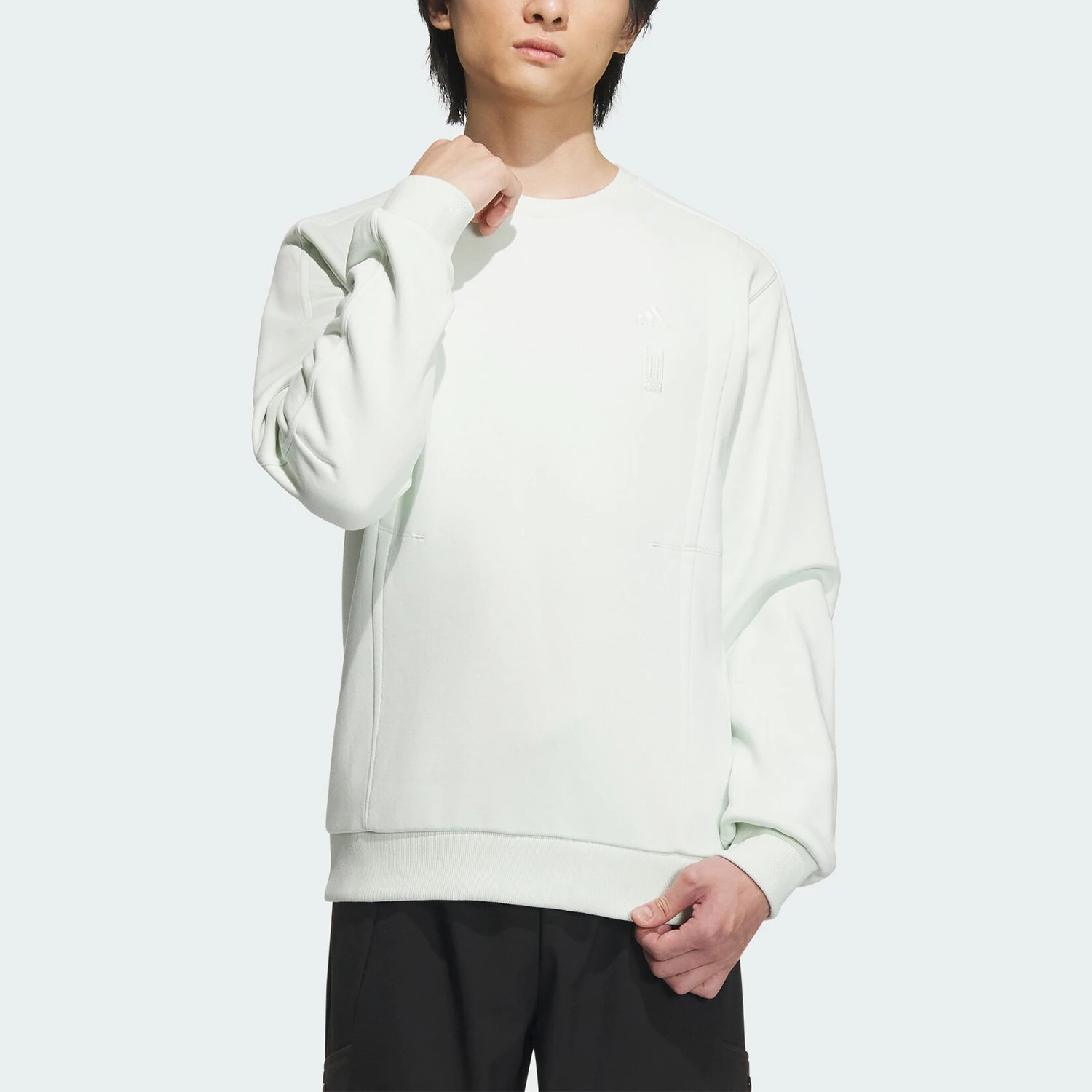 

Официальная аутентичная мужская спортивная толстовка с длинными рукавами и круглым вырезом серии Wu Ji Adidas IX4295