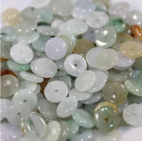 Genuine Myanmar Jadeite Grade A Burma Jade Spacer Beads For Jewelry Making Diy String Bracelet Beaded Necklace Charms Accessorie