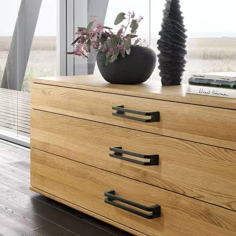 Nordic Furniture Handles Zinc Alloy Kitchen Cabinet Handles Silver Wardrobe Long Door Handles Gold Dresser Drawer Knobs & Pulls