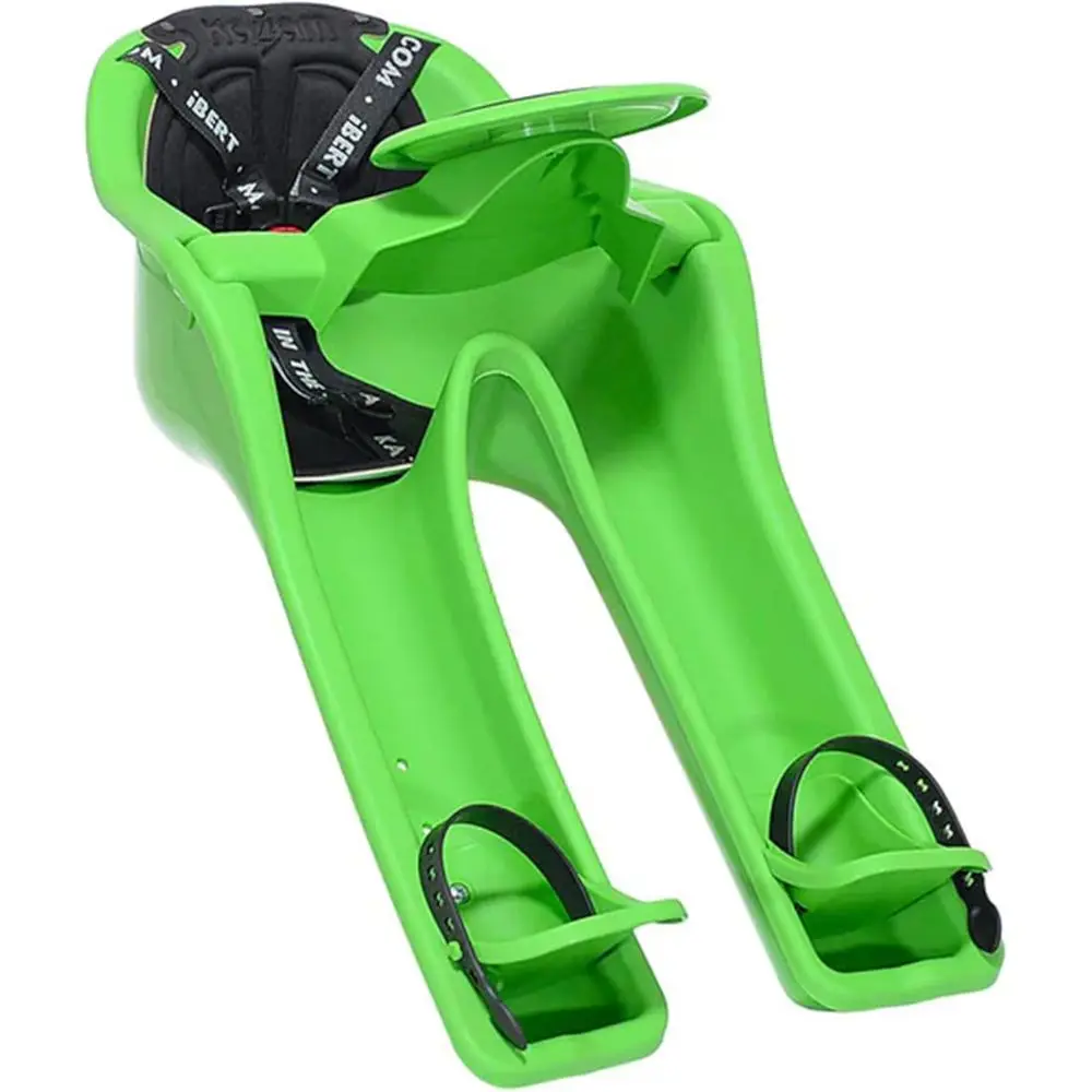 

Надежное переднее детское велосипедное сиденье с запатентованным креплением, 3-точечным ремнем и регулируемыми подставками для ног