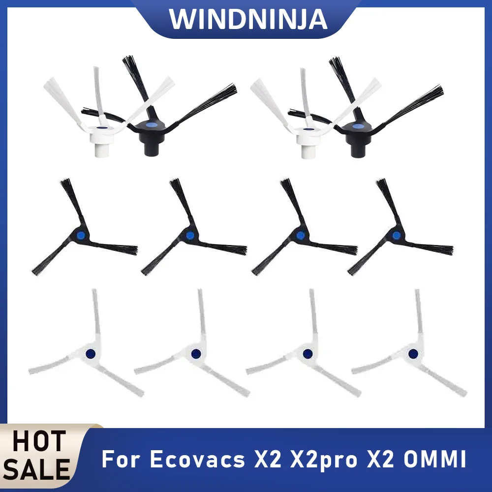 

Аксессуары для робота-пылесоса Ecovacs Deebot X2 X2pro X2 OMMI: боковые щетки для уборки, запасные части, защитные щетки для краев от царапин