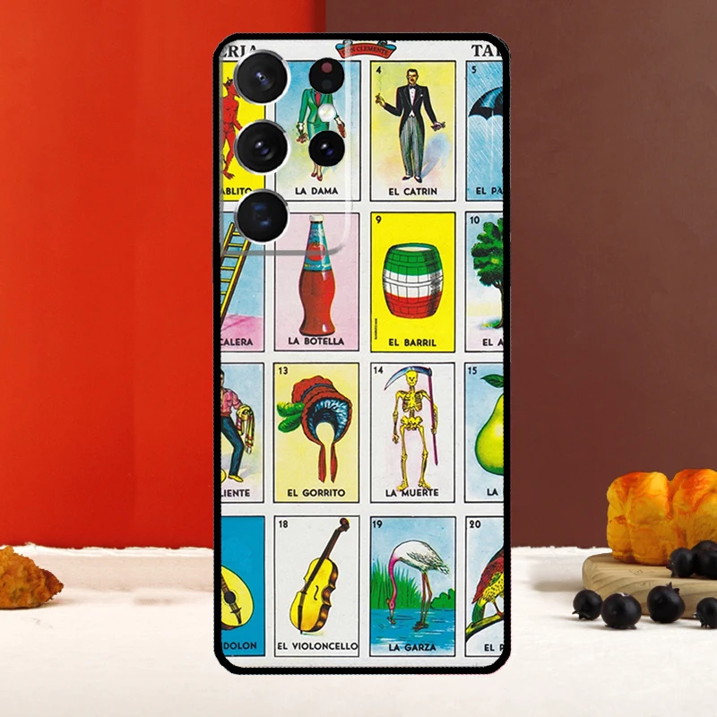 Mexican Bingo Loteria Cover For Samsung Galaxy S26 S25 S24 Ultra S10 S22 S23 Plus S20 FE S21 FE S25 FE Phone Case view 2