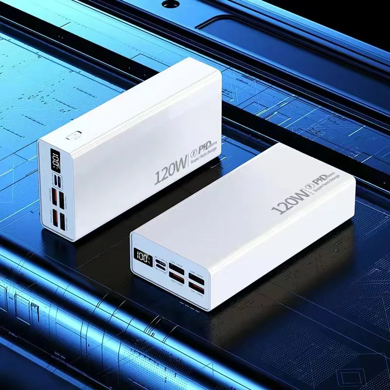30000 MAh Large Capacity 120W Super Fast Charging Power Bank Outdoor Portable Power Bank ，Suitable For Most Electronic