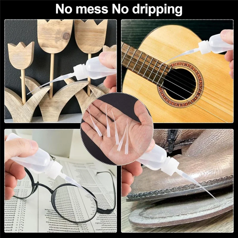 AEF7-300Pcs Glue Tips Compatible For CA, Plastic Precision Extender Applicator Dispensing Adhesive Micro-Tips For Bottle Glue