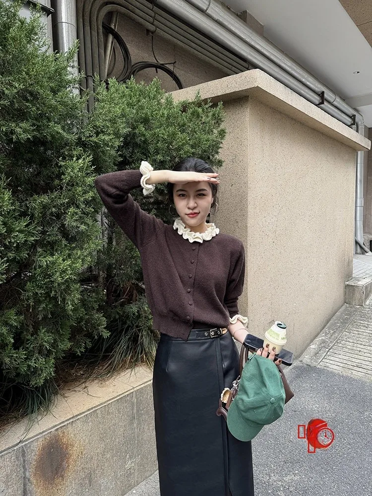 

Женский свитер Zhang a Xing Amber: мягкий, уютный, повседневный, универсальный, с дизайнерскими вставками, осенне-зимний