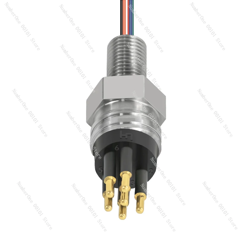 MCIL6F/MCBH6MSS 6 Pins Male Female Marine Waterproof Bulkhead Terminal Connection for Submarine Application
