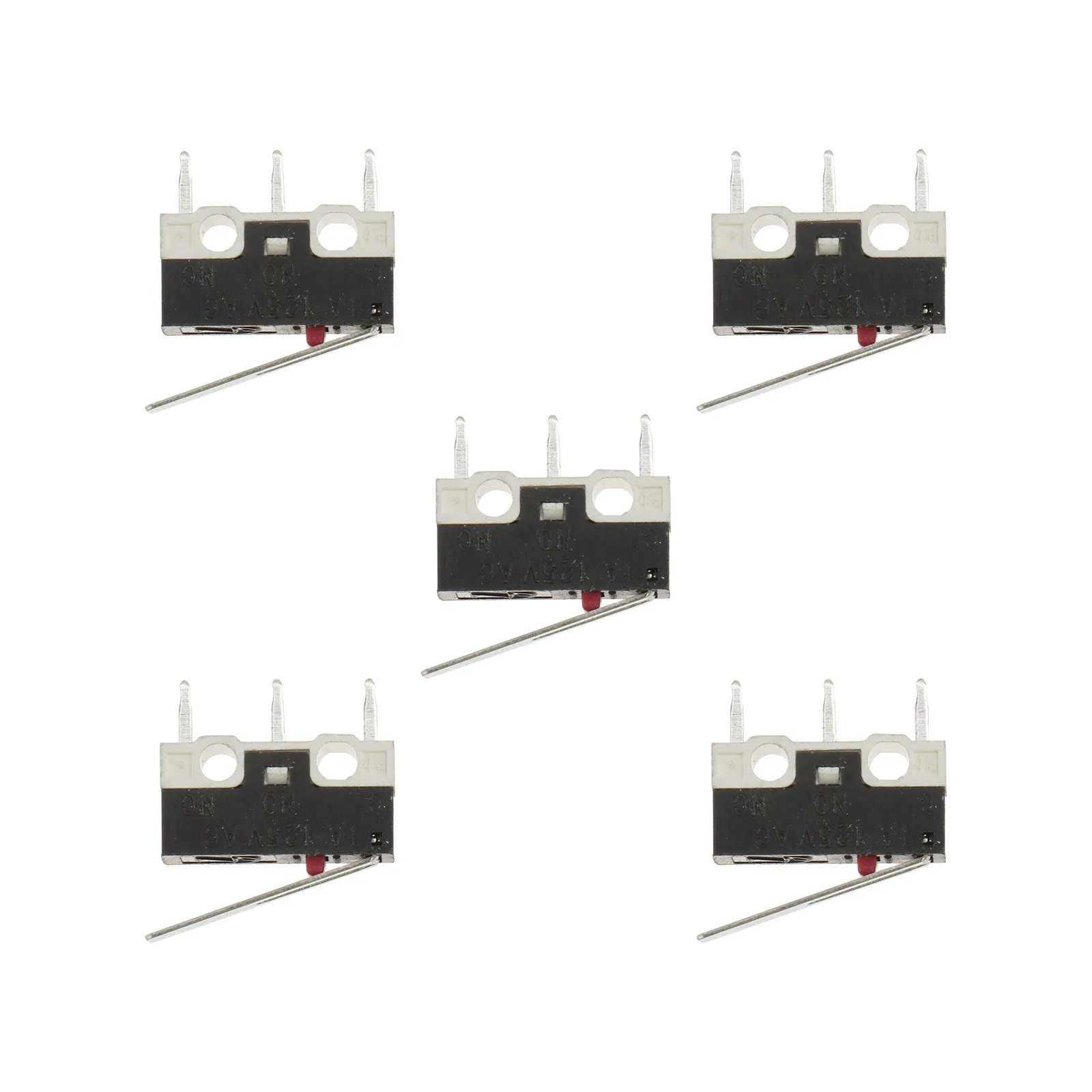 5Pcs Micro Limit Switch Long Hinge Lever High Sensitivity for Home Appliances Audio Business Machines Communication Equipment view 3
