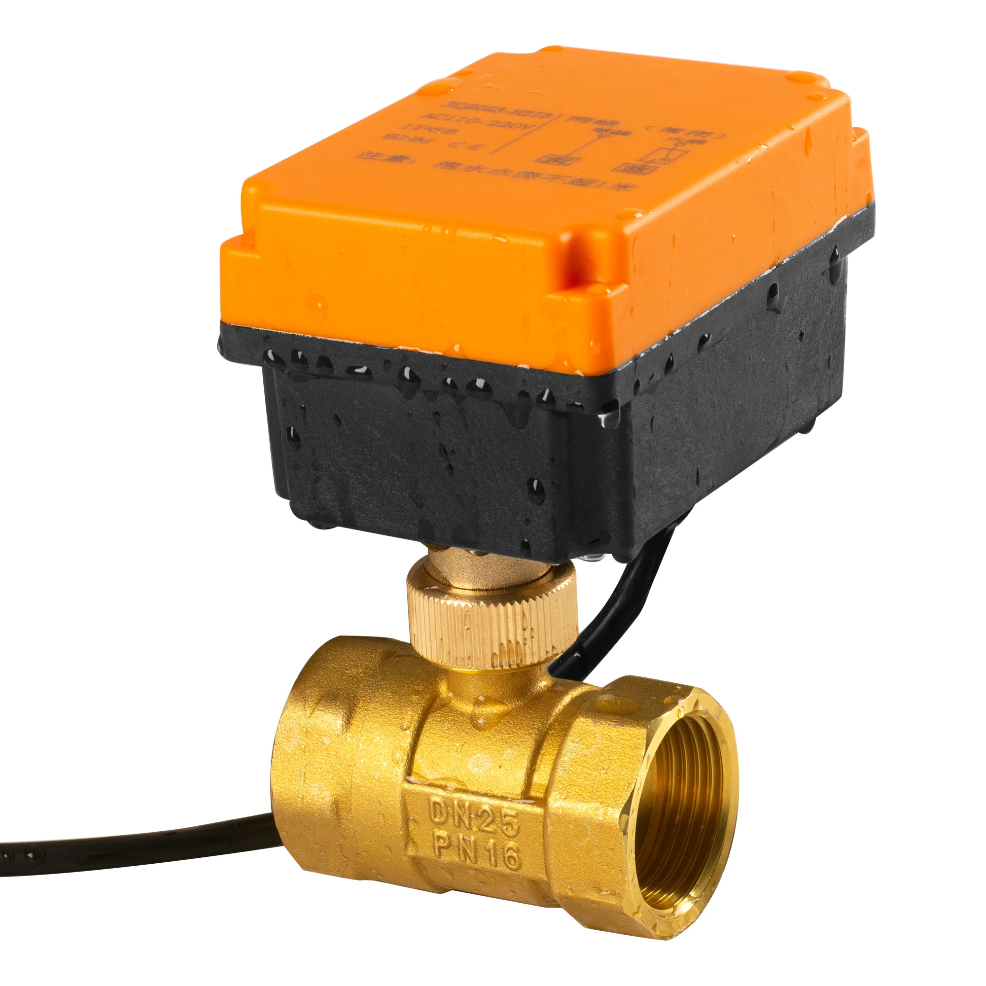 Katup Bola Listrik Kuningan DN32 Tahan Air Berkualitas Tinggi, Dapat Dilepas, Katup EMC, Penjualan Pabrik Terlaris, Katup Bawah Air