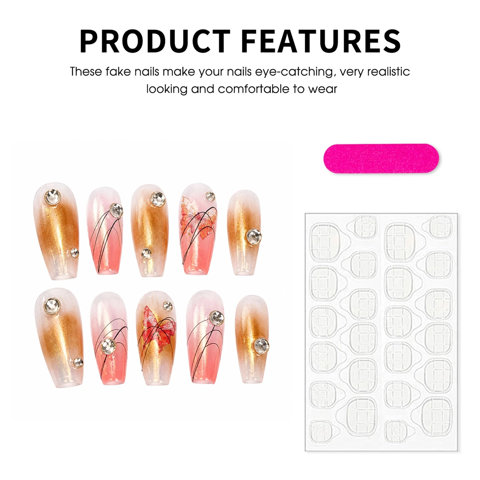 Press on Nails Elegant Wedding - огляд і ціна Resin Art Kit
