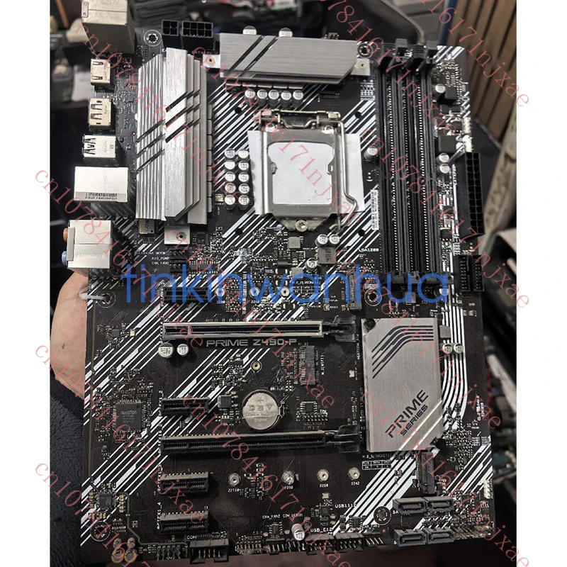 used For ASUS PRIME Z490-P Motherboard LGA1200 DDR4 ATX Mainboard.