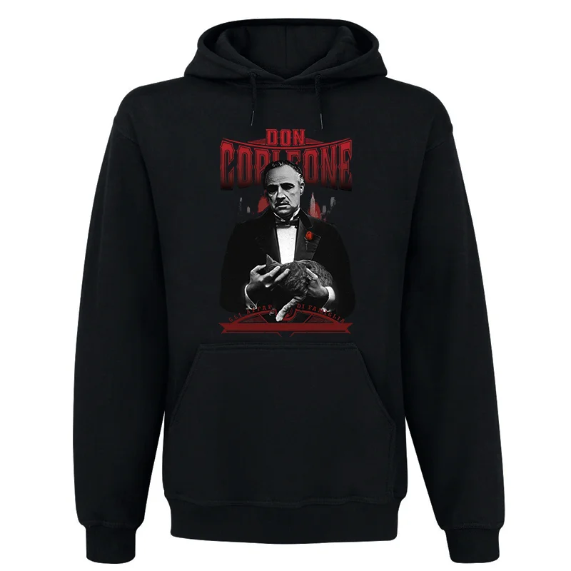 

Толстовка с капюшоном «Крестный отец» (фильм), коллаборация Corleone Marlon Brando, молодежная повседневная хлопковая осенняя модная уличная одежда