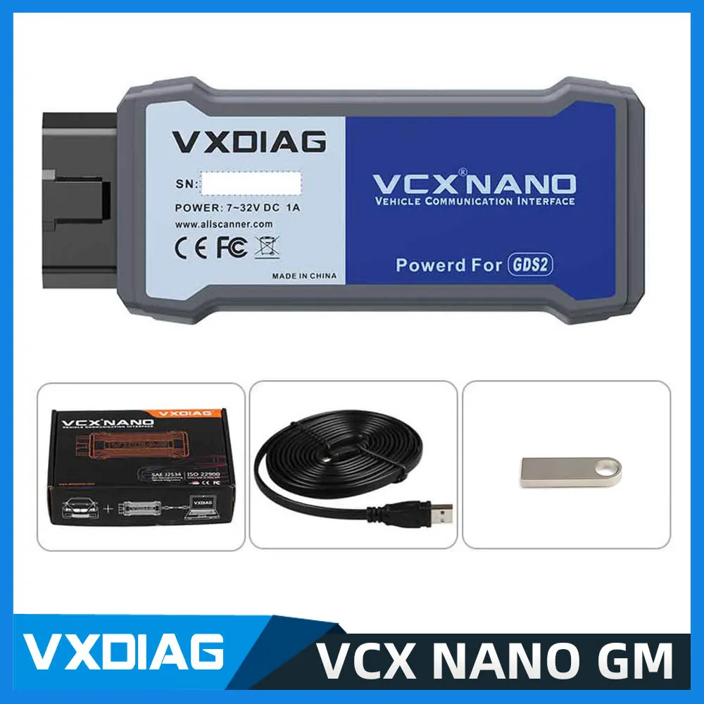 [USB Version] VXDIAG VCX NANO for GM for Opel OBD2 Auto Diagnostic Tool J2534 Device Supports for GM