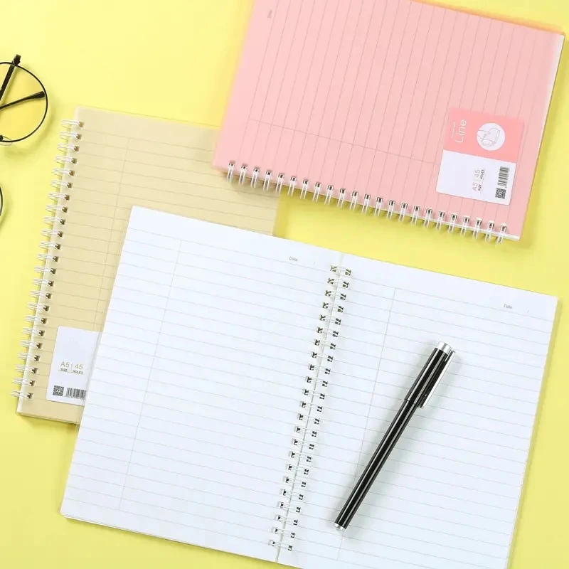 2023 Simple Notebook Coil Note Book No Hand Coil Notebook Stationery Small Fresh Diary Middle Coilless Journal Notebook