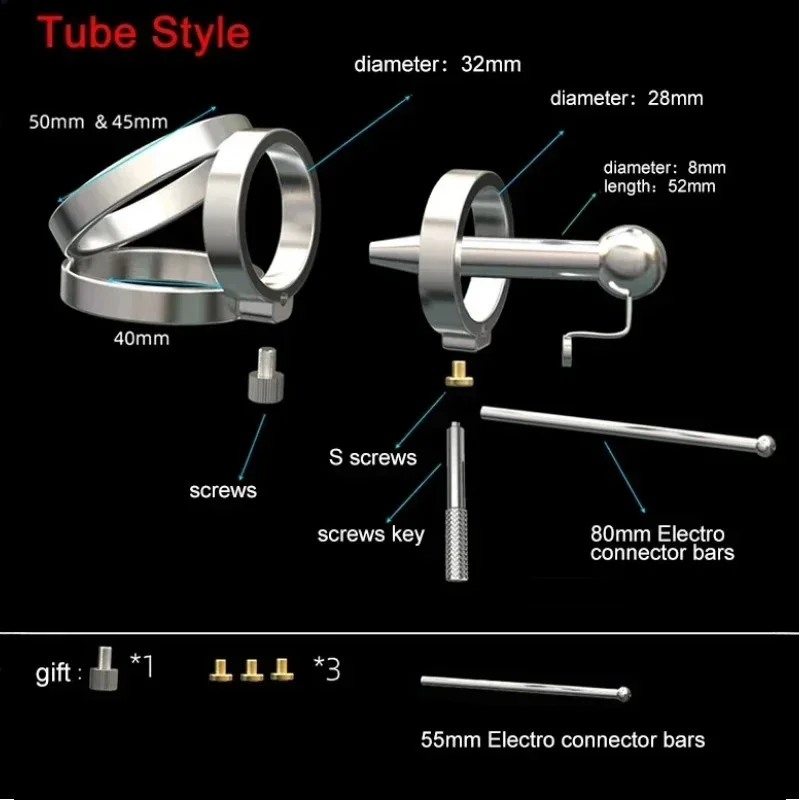 منتجات الكبار خواتم القضيب مع أنبوب قسطرة الإحليل PA BDSM جهاز لعبة الجنس الرئيسية للذكور قفص العفة من الفولاذ المقاوم للصدأ