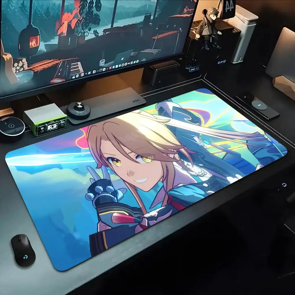 

yanqing Mouse Pad 500X1000 mm Large Gaming Mousepad Gamer XL Rubber Otaku Keyboard Pad Laptop Desk Mat