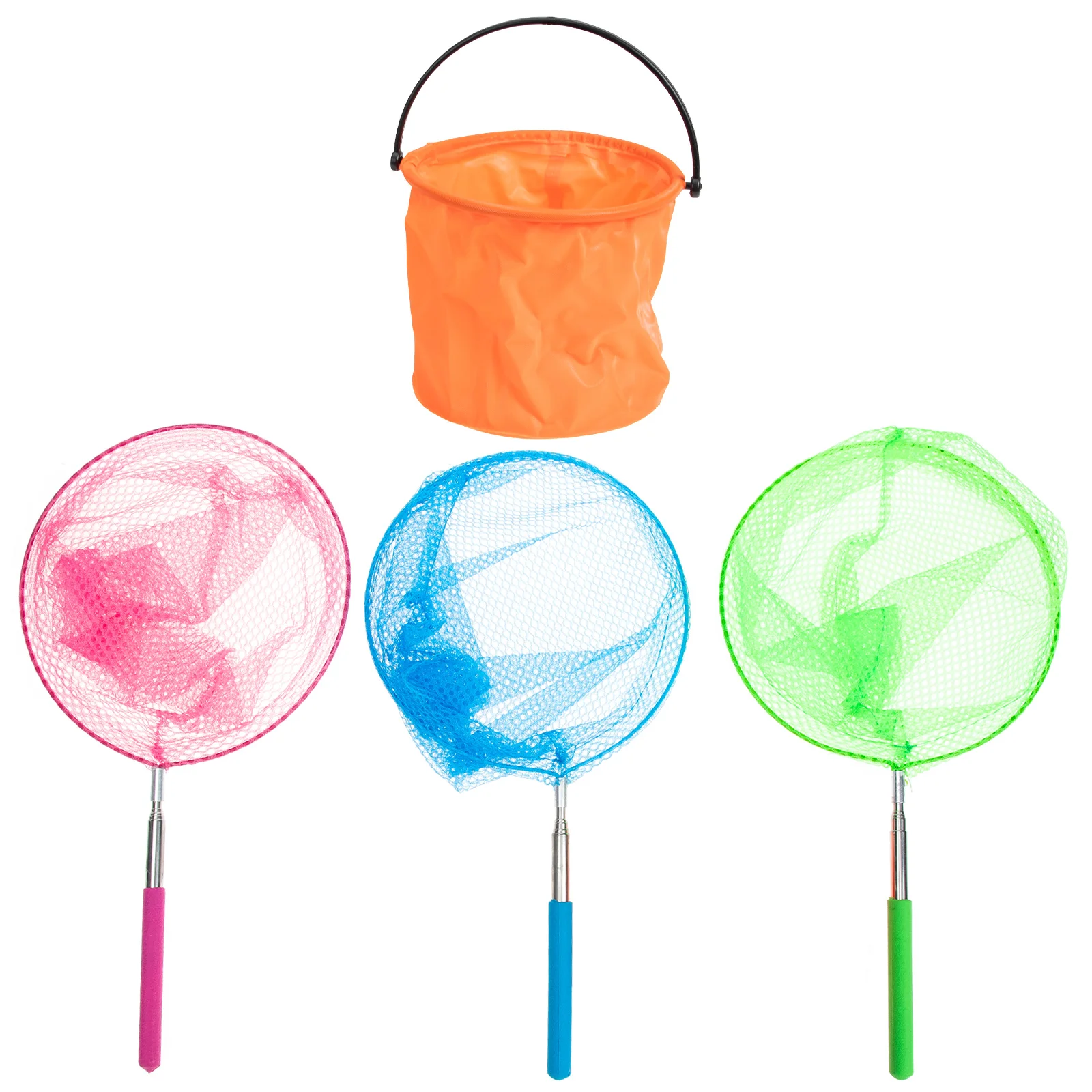 

Children’s Toys Childrens Fishing Net Cylinder Bag Outdoor Bucket Butterflies Catching Insect Catcher Small