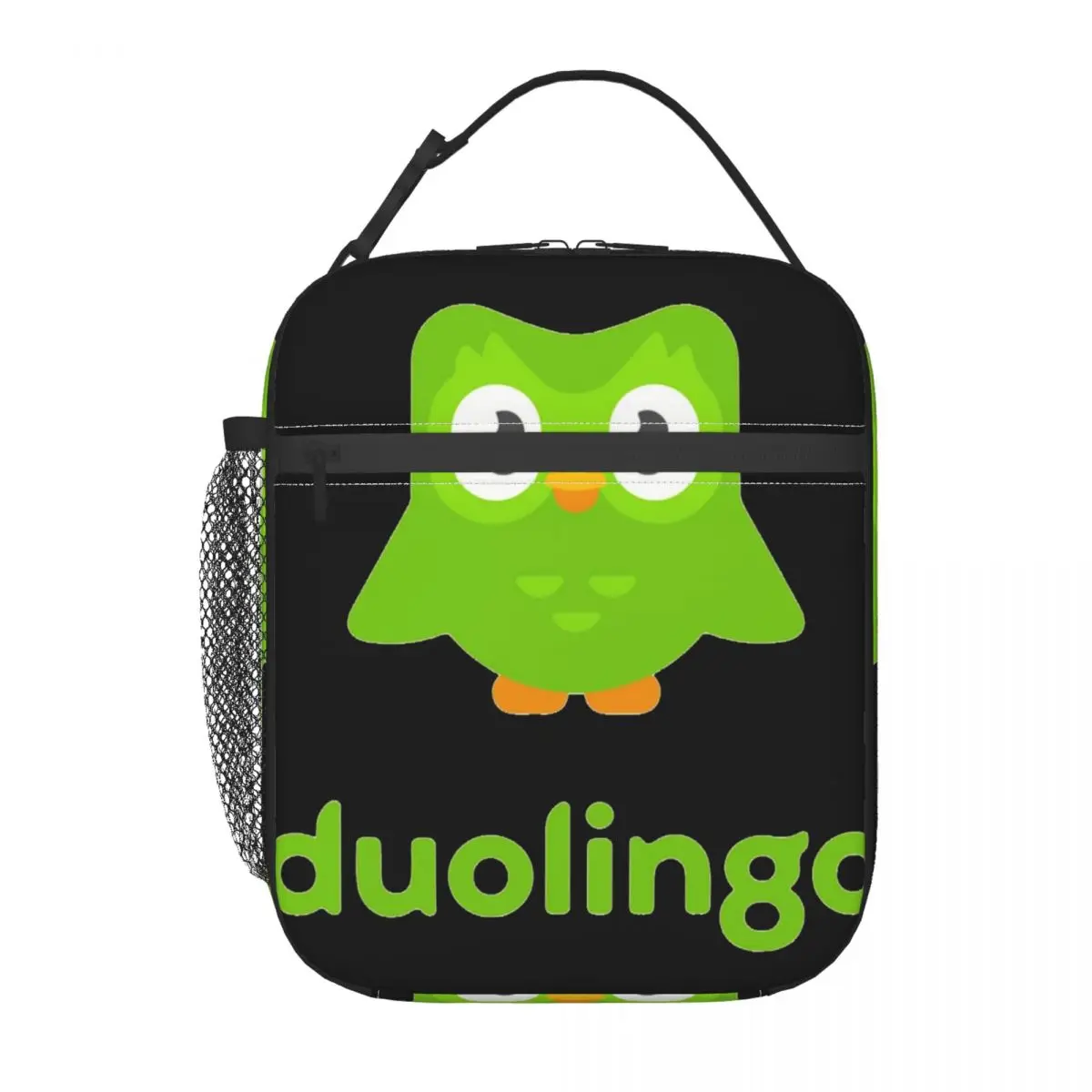 

Insulated Lunch Bag Duolingo Owl Duo Lunch Box Tote Food Handbag