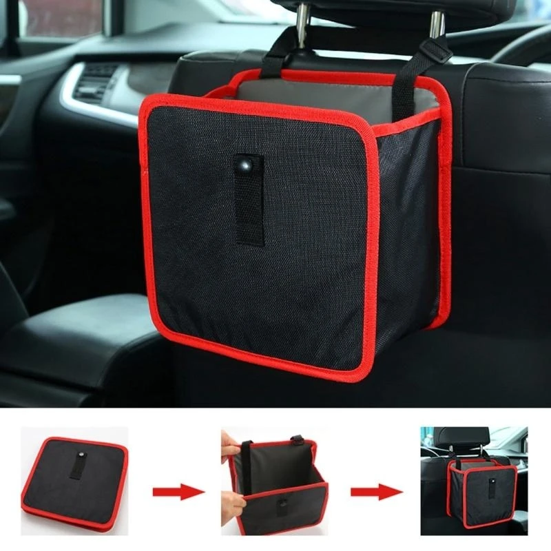 

Practical Car Back Hanging Mesh Trash Bag for Storage Solution