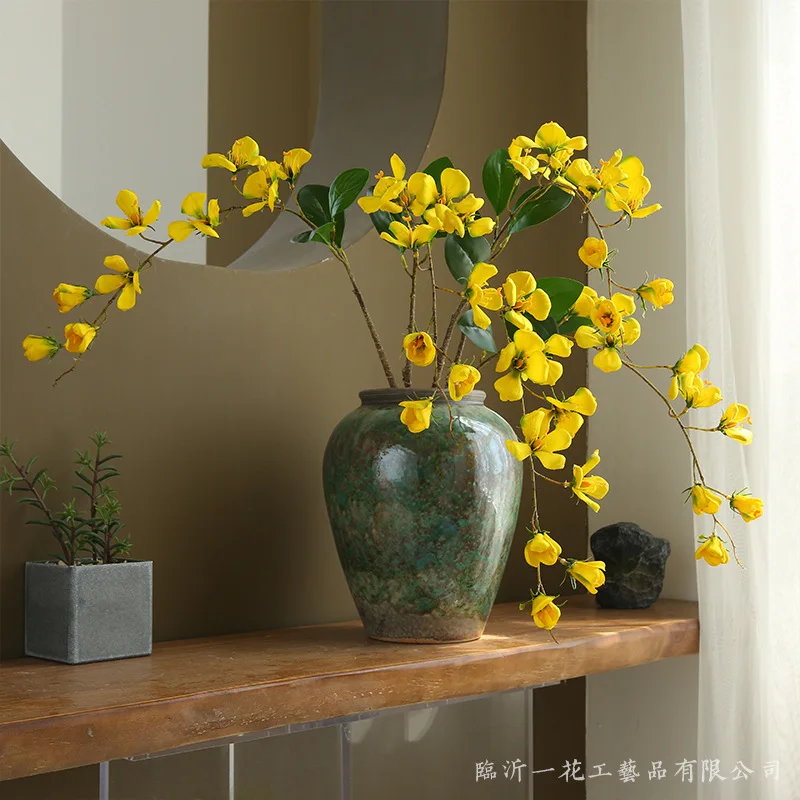 

Artificial Elegant Dogwood Flowers Home Decor Photography Prop Bouquet Scene Arrangement Fake Flower Ornament for Home Decor