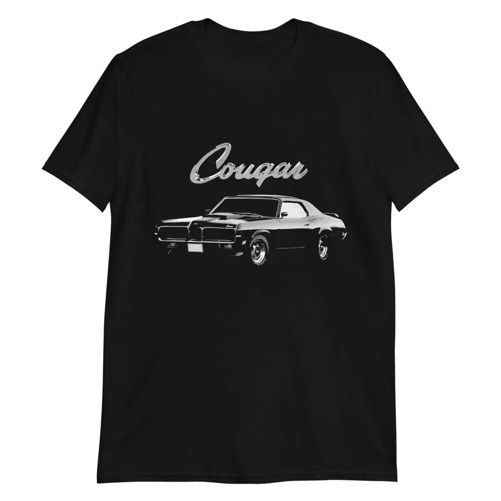 1970 Cougar Eliminator 428 Super Cobra Jet Rare Muscle Car T-Shirt Short Sleeve Casual 100% Cotton O-Neck Summer Mens T-shirt