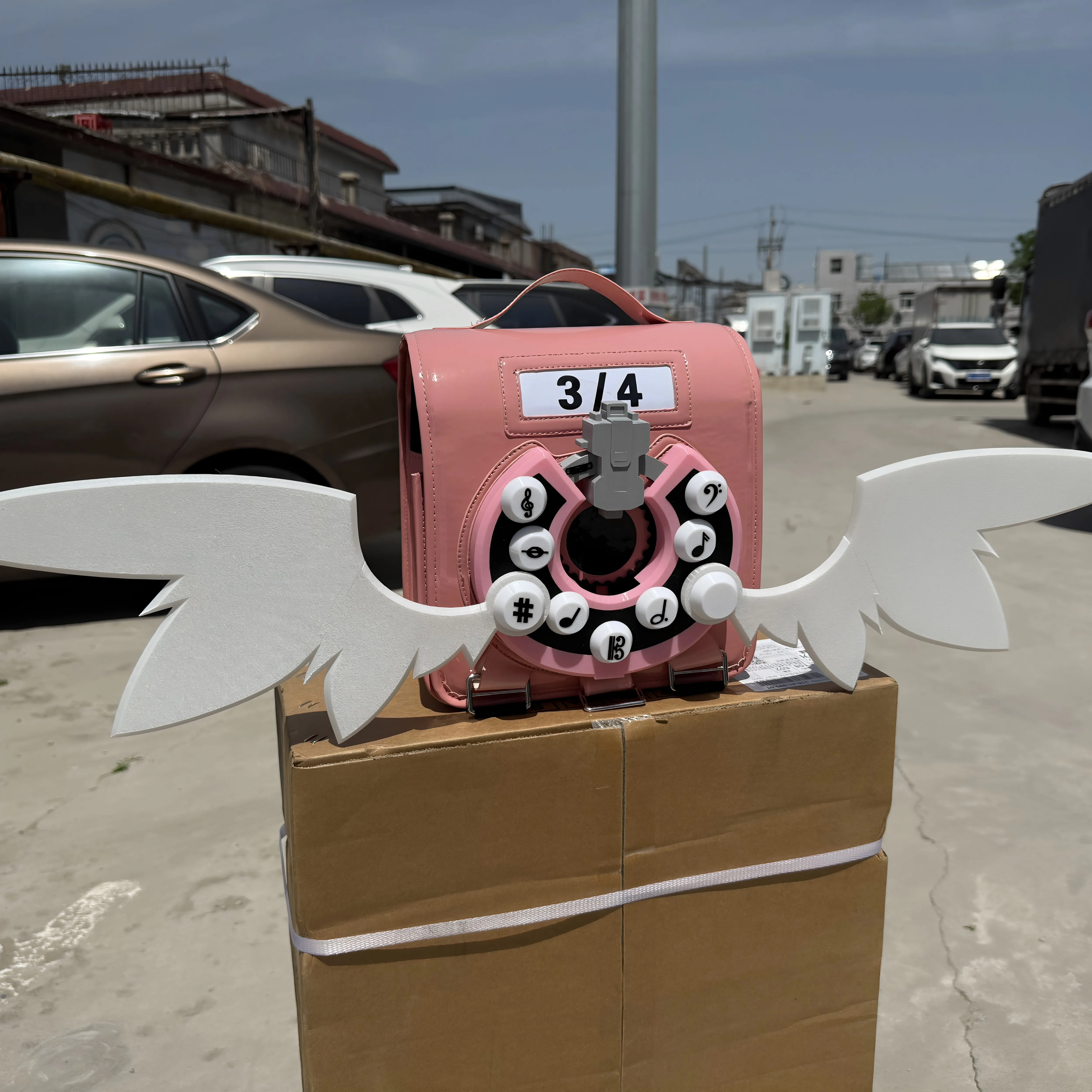 Game Zenless Zone Zero Sunna Cosplay Cartoon Backpack wings School Bag Student prop Comic Exhibition Halloween party