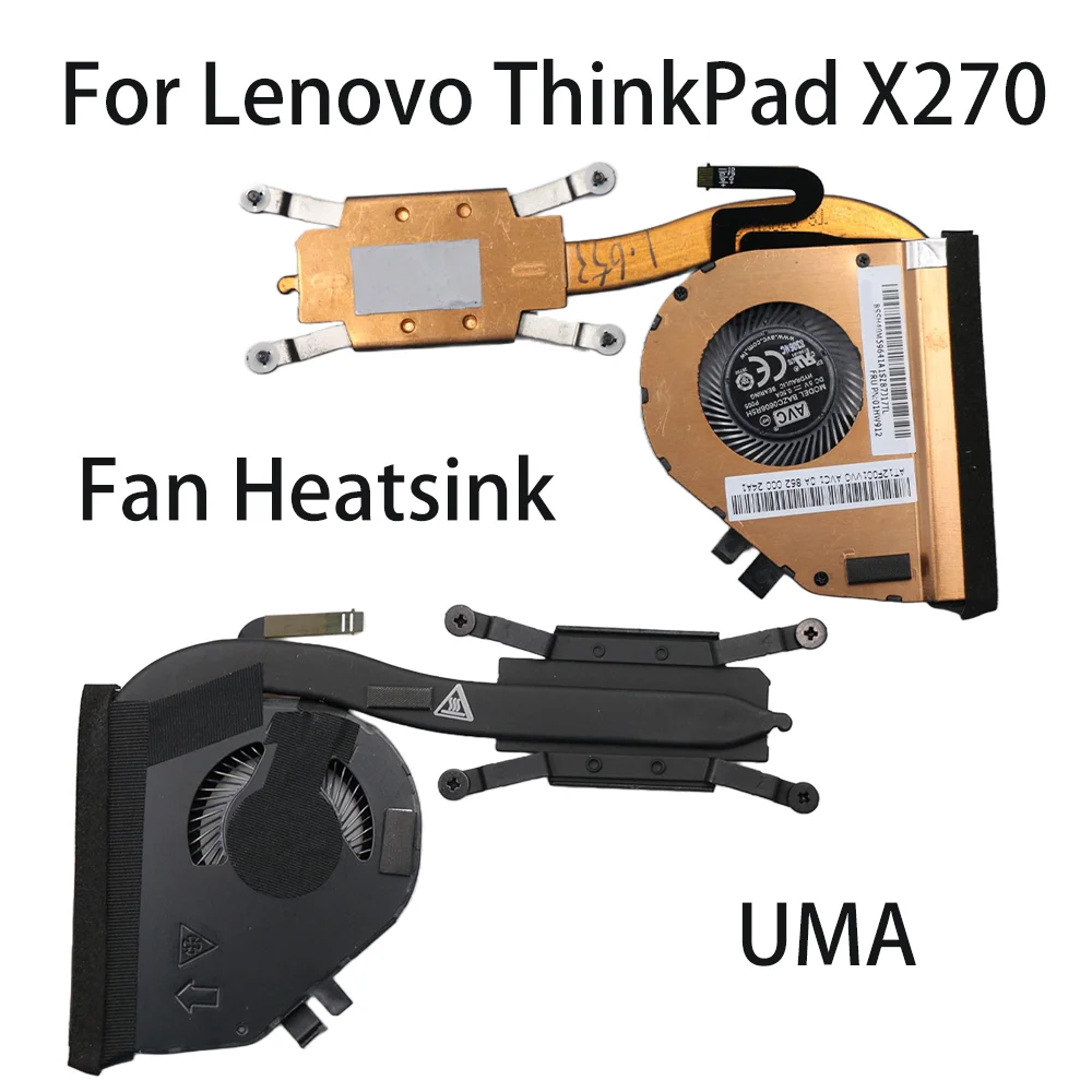 Original For Lenovo ThinkPad X270 Laptop Fan Heatsink CPU Cooler Cooling FRU:01HW912 01HW913 01HW914 UMA