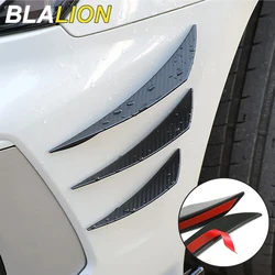 BLALION 6pcs Universal Front Bumper Lip Decoration Diffuser Splitter Fins Body Spoiler Canards Valence Chin Car Tuning Canard
