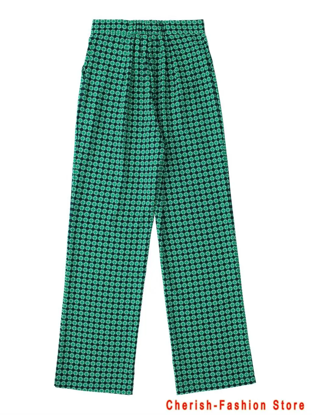 2022 Summer Fashion Women Business High Waist Work Pants Geometric OL Office Lady Candy Colors Green Sim Fitness Pencil Trousers