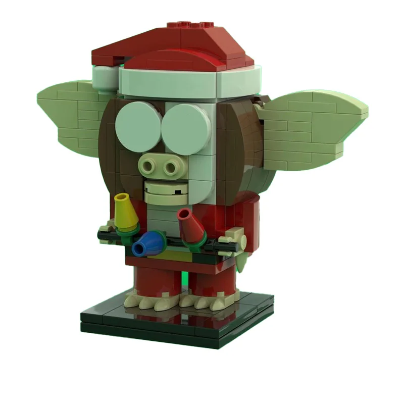 164 PCS MOC Holiday Series Building Block Model Big Ear Elf Modular Toy Children's Educational DIY Assembly Set Christmas Gift