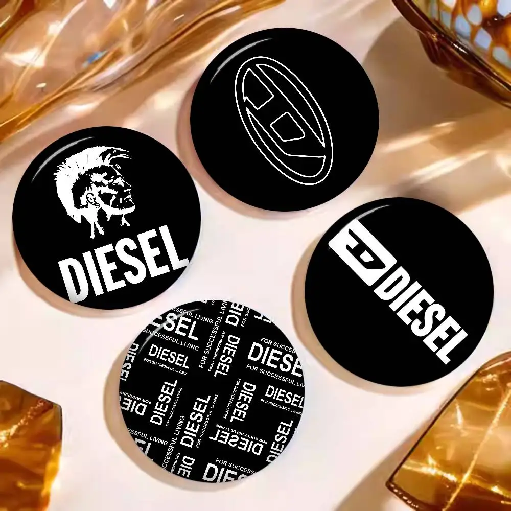 D-DIESEL Logo Tinplate Pin Button Custom Anime Role Old-school Brooch Cartoon Collar Badge Jewelry Gift Fans