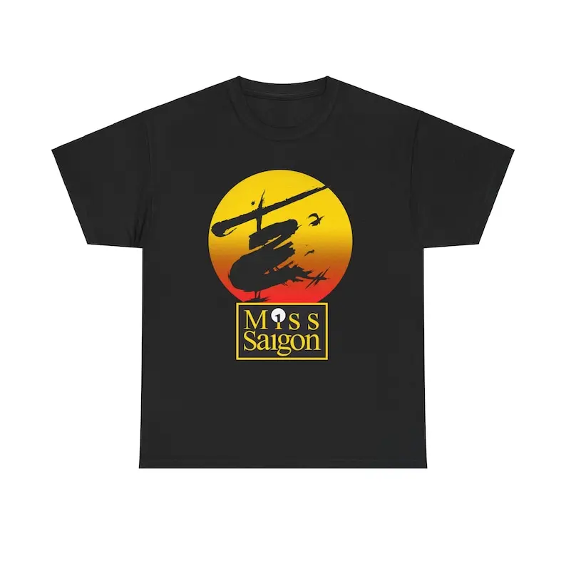 

Miss Saigon Broadway Musical Show Logo Men's Black Navy Red T-Shirt Size S to 5XL