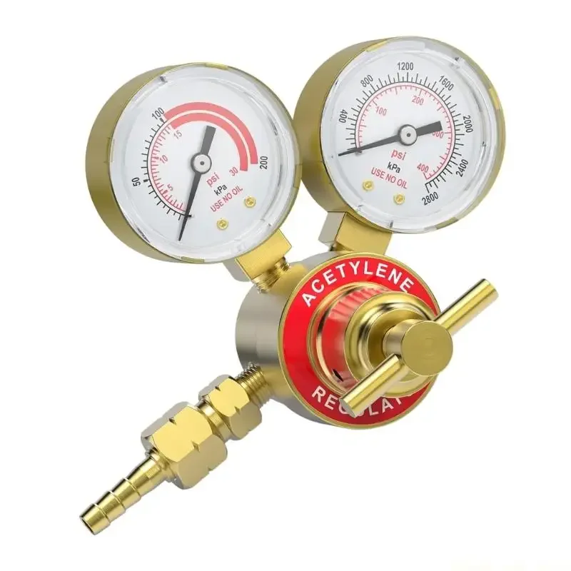 adjustable-copper-pressure-gauge-for-acetylene-cga200-regulators-oxygen-cga540-t-shaped-handle-with-wide-pressure-ranges