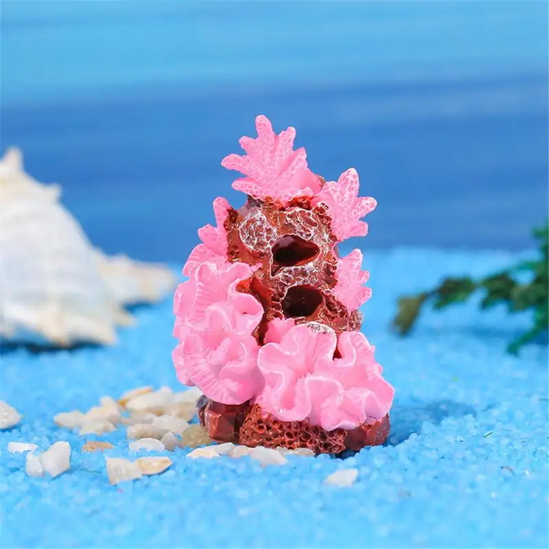 Cute Micro Landscape Colorful Artificial Coral Resin Ornaments For Fish Tank Aquarium Accessories Decorations Home Decoration