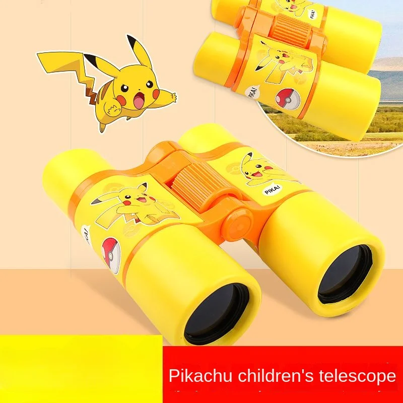 Pokémon Children's Telescope Small Portable Children's Toys High-definition High Power Pikachu Telescope Cartoon Peripherals